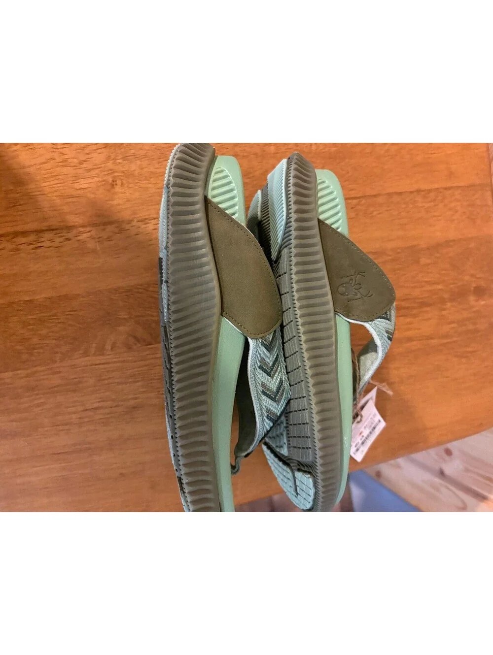 Kuaillu Women's Green Sandal Flip Flops Size US 8.5 EU 39
